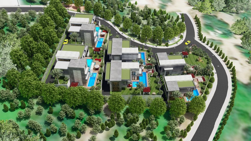 Modern villas with panoramic views in Alanya - Kargicak image