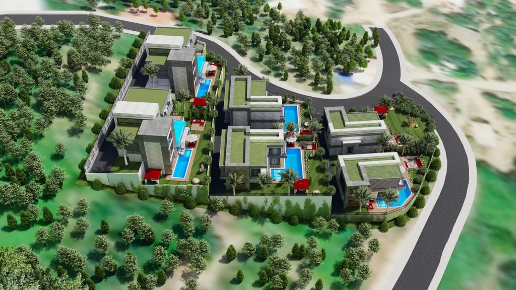 Modern villas with panoramic views in Alanya - Kargicak image
