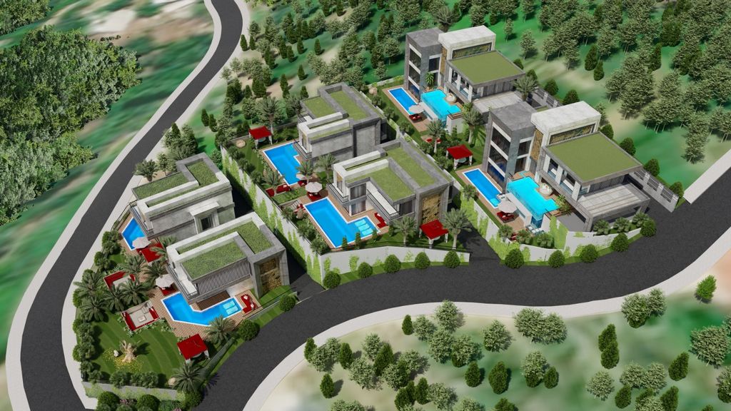Modern villas with panoramic views in Alanya - Kargicak image