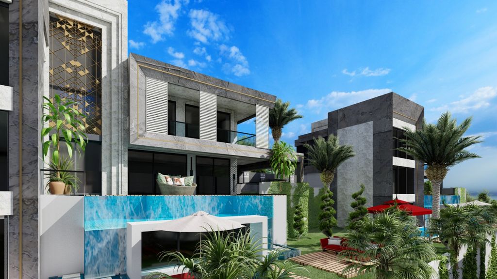 Modern villas with panoramic views in Alanya - Kargicak image
