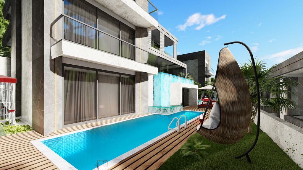 Modern villas with panoramic views in Alanya - Kargicak image