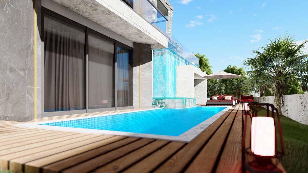 Modern villas with panoramic views in Alanya - Kargicak image