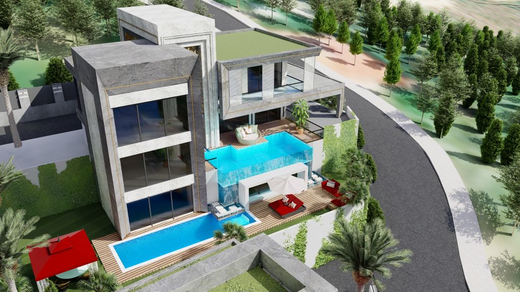 Modern villas with panoramic views in Alanya - Kargicak image