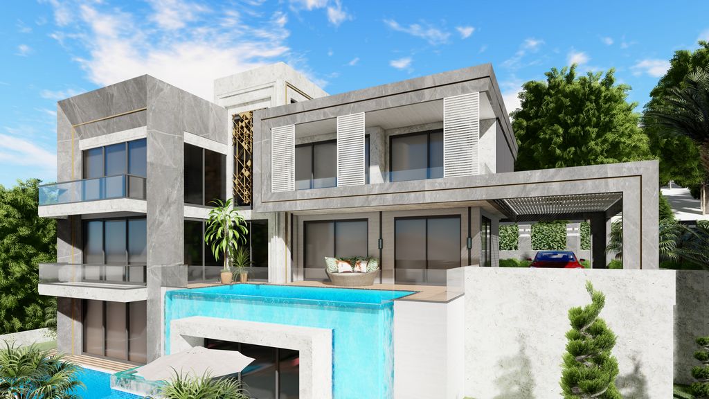 Modern villas with panoramic views in Alanya - Kargicak image