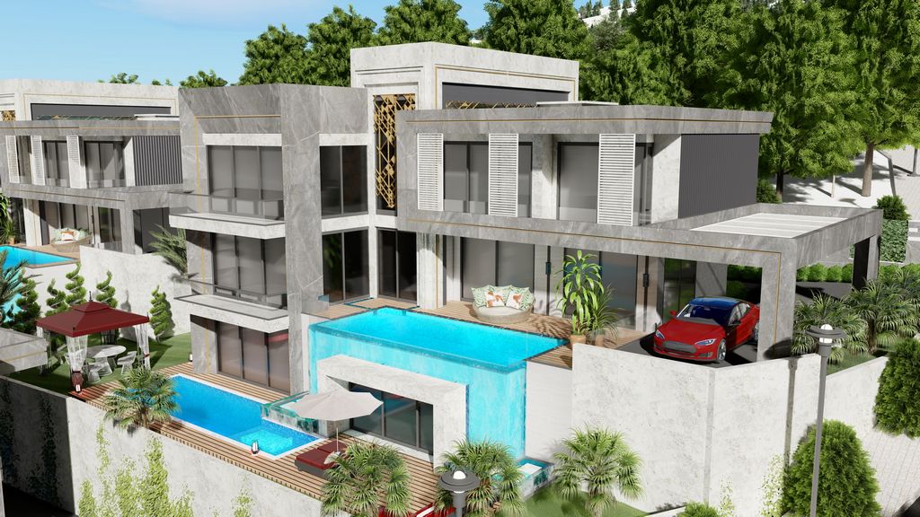 Modern villas with panoramic views in Alanya - Kargicak image