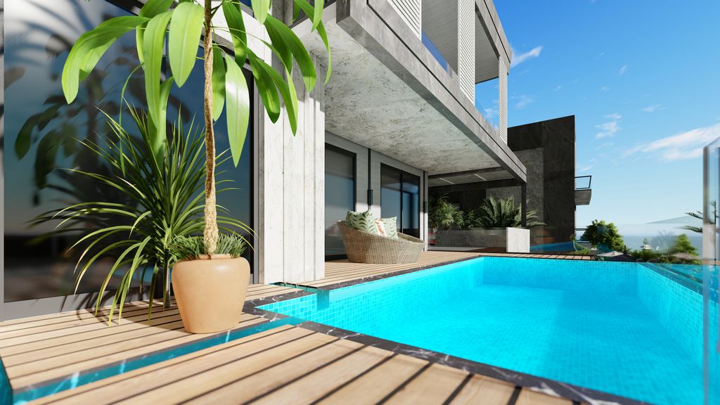 Modern villas with panoramic views in Alanya - Kargicak image