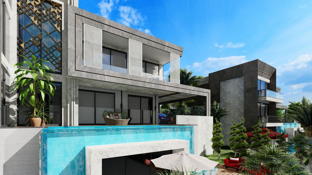 Modern villas with panoramic views in Alanya - Kargicak image