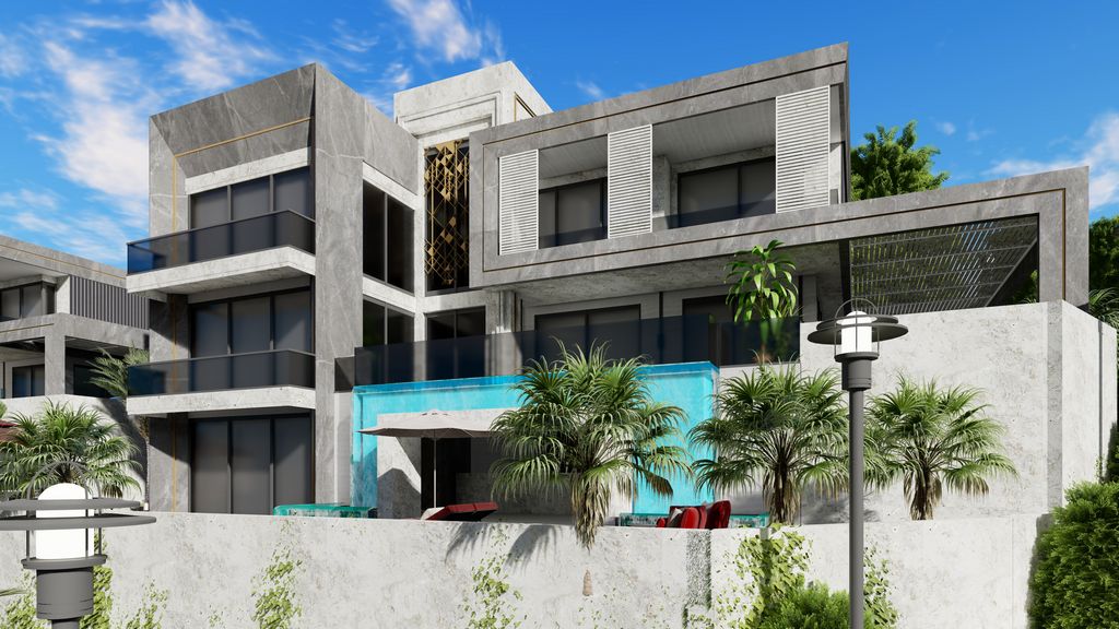 Modern villas with panoramic views in Alanya - Kargicak image