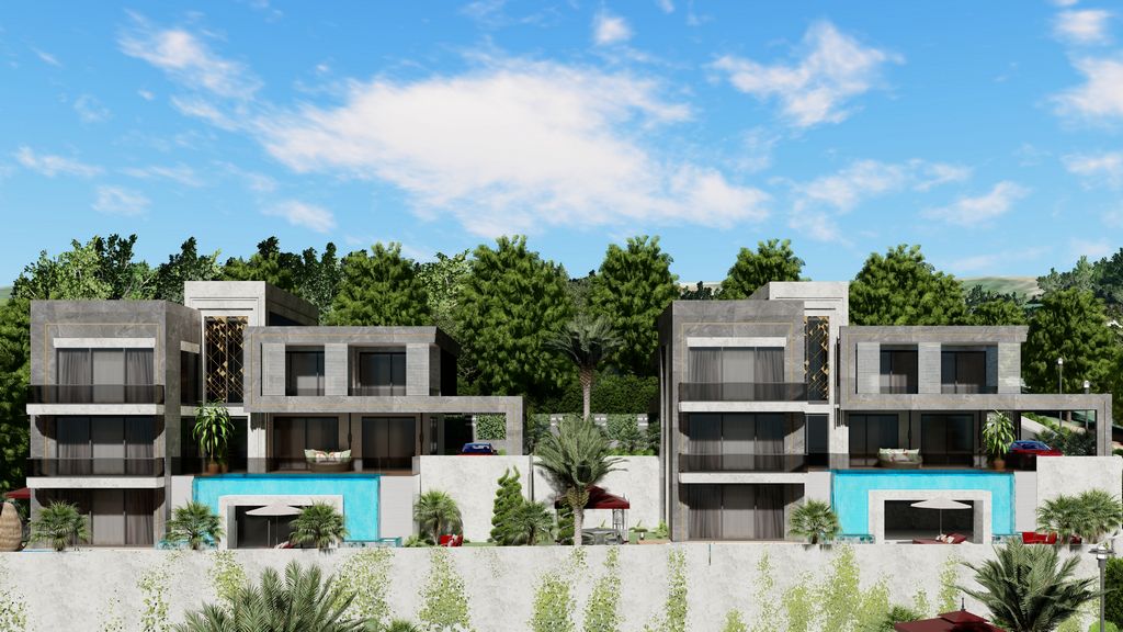Modern villas with panoramic views in Alanya - Kargicak image