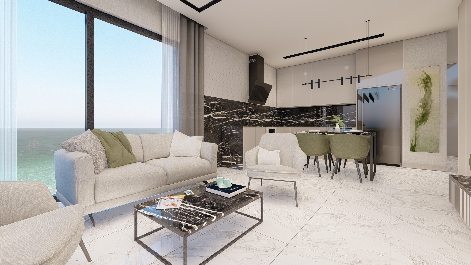 luxurious complex on the first coastline in Alanya image