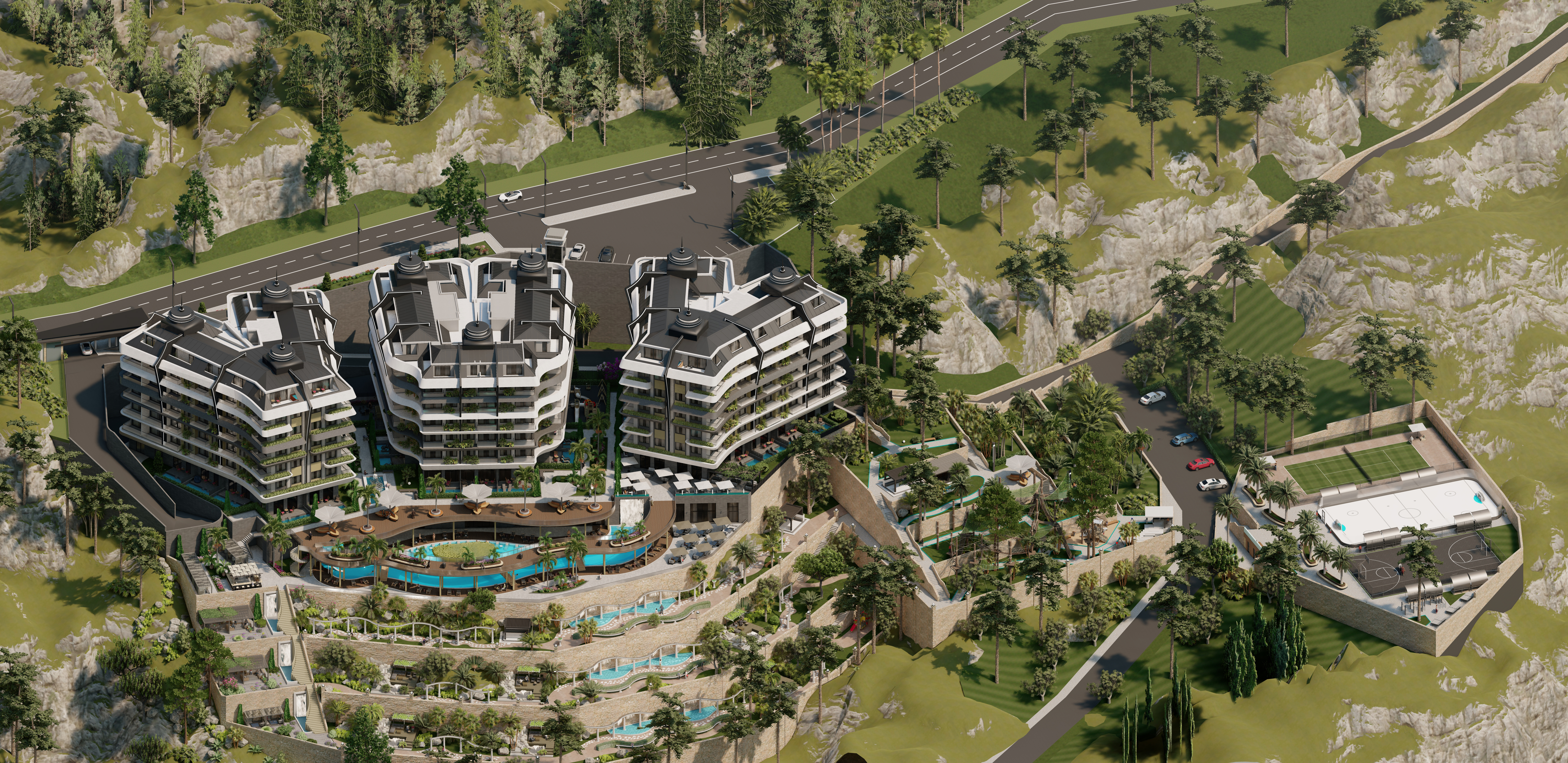 Luxury project in mountains of Mahmutlar image